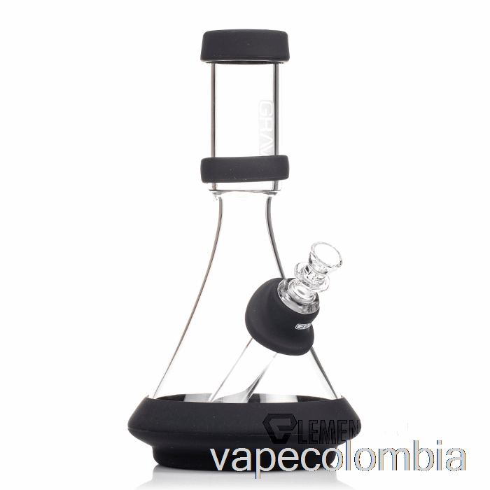 Vape Desechable Grav Deco Vaso De Silicona Transparente + Negro